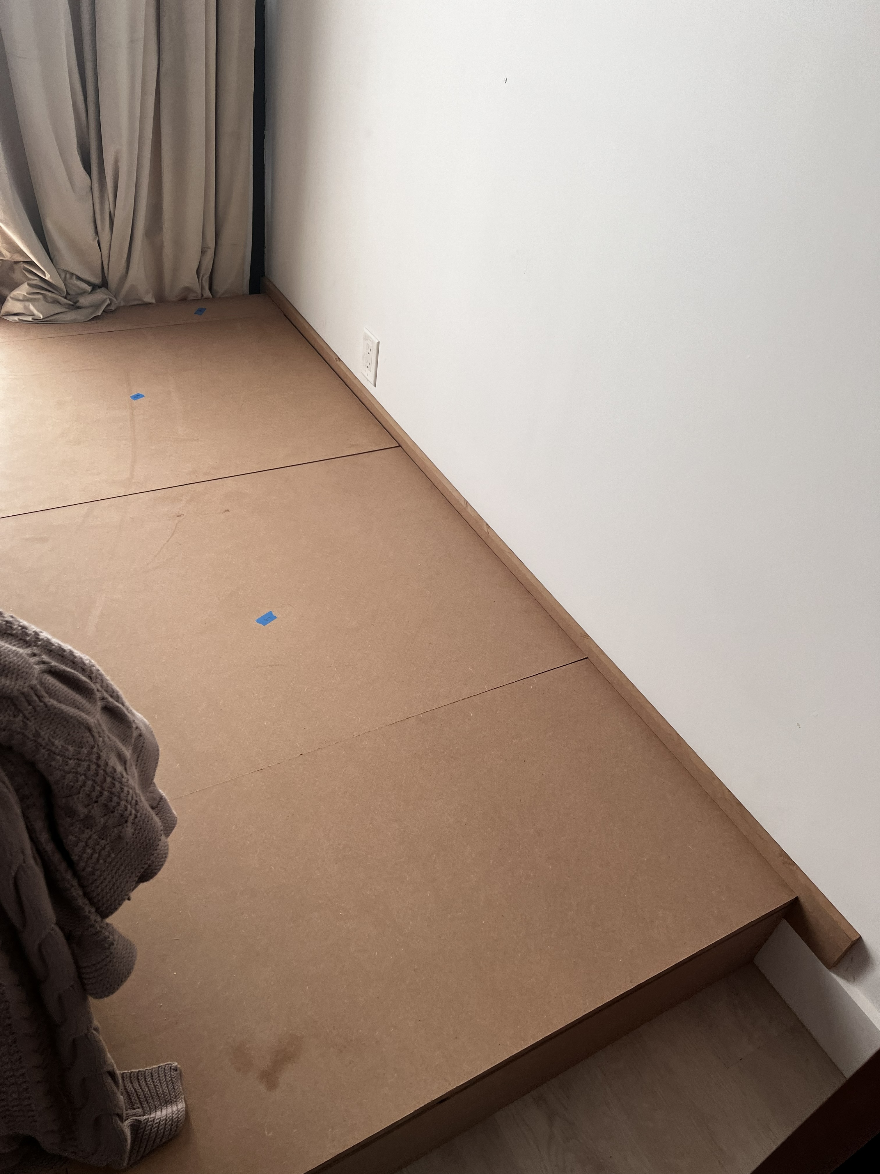 MDF top installed
